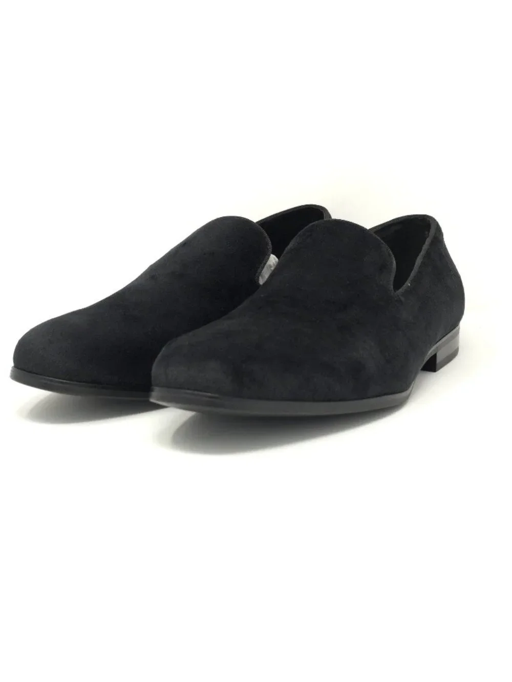 New Alfani Black Suede Slip-On Loafers Men’s 10.5M